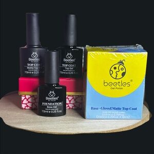 Beetles Gel Polish Set with Yellow & Blue Box
